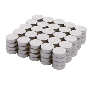 US 100 Pc Tea Light Candle 4h Long Lasting Natural Palm Oil White Unscented US 100 Pc Tea Light Candle 4h Long Lasting Natural Palm Oil White Unscented