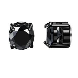 US 1 Pcs Stainless Steel Magnetic Stud Earrings Men Women Non-piercing Clip on US 1 Pcs Stainless Steel Magnetic Stud Earrings Men Women Non-piercing Clip on