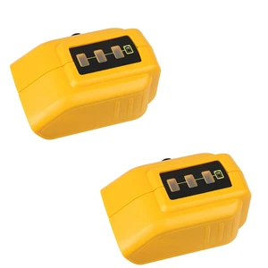 US 2-4 Pack Dual USB Li-ion Battery Charger Adapter for Dewalt 18V 20V MAX XR US 2-4 Pack Dual USB Li-ion Battery Charger Adapter for Dewalt 18V 20V MAX XR