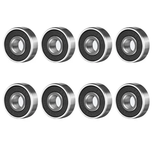 US 8 Pcs Skateboard Longboard Bearings PRECISION ABEC 9 BLACK SHIELD Size 608 US 8 Pcs Skateboard Longboard Bearings PRECISION ABEC 9 BLACK SHIELD Size 608
