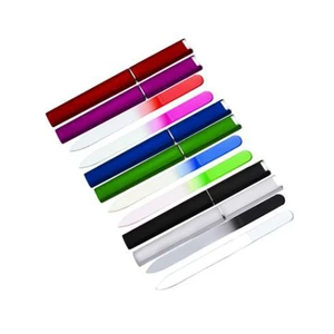 US 7 Pcs Glass Nail File w/ Case Crystal Fingernail Pedicure Set Double Sided US 7 Pcs Glass Nail File w/ Case Crystal Fingernail Pedicure Set Double Sided