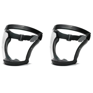 US 2 Pc Full Face Shield Protective Anti-fog Transparent High-Definition Cover US 2 Pc Full Face Shield Protective Anti-fog Transparent High-Definition Cover