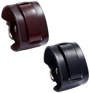 US 1 Pc Men's Punk Wide Genuine Leather Belt Wristband Bangle Cuff Adjustable US 1 Pc Men's Punk Wide Genuine Leather Belt Wristband Bangle Cuff Adjustable