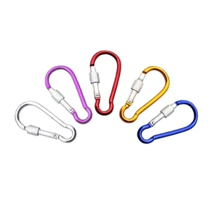 US 5-10 Pcs Carabiners Clip Multicolor 3 Inch Locking D Ring Shape Clips Fine US 5-10 Pcs Carabiners Clip Multicolor 3 Inch Locking D Ring Shape Clips Fine