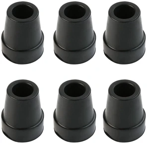 US 6 Pack 3/4" Black Rubber Replacement Tip Cap for Hiking Stick, Cane, Poles US 6 Pack 3/4" Black Rubber Replacement Tip Cap for Hiking Stick, Cane, Poles