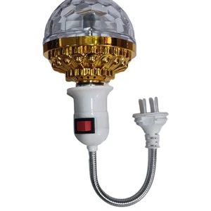 US 1 Pack Colorful Rotating Magic Ball Light Colorful DJ Party Bulb Sockets US 1 Pack Colorful Rotating Magic Ball Light Colorful DJ Party Bulb Sockets
