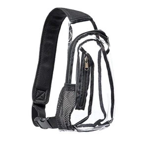 US 1 Pack Clear Sling Bag Stadium Approved PVC Crossbody Transparent Backpack US 1 Pack Clear Sling Bag Stadium Approved PVC Crossbody Transparent Backpack