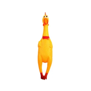 US 1 Pcs Fun Pet Dog Shrilling Rubber Chicken Chew Sound Squeeze Screaming Toy US 1 Pcs Fun Pet Dog Shrilling Rubber Chicken Chew Sound Squeeze Screaming Toy