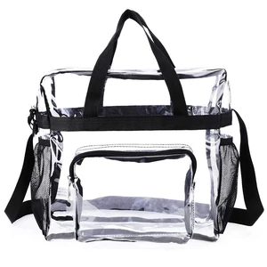 US Clear Transparent Tote Bag PVC Zipper Stadium Approved Shoulder Handbag Purse 3 US Clear Transparent Tote Bag PVC Zipper Stadium Approved Shoulder Handbag Purse 3
