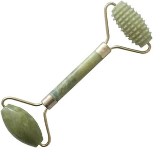 1 Pack Classic Jade Roller Face Body Eye Kit Gua Sha Massager Tool Anti Aging Wrinkle, Ridged Jade Roller 1 Pack Classic Jade Roller Face Body Eye Kit Gua Sha Massager Tool Anti Aging Wrinkle, Ridged Jade Roller