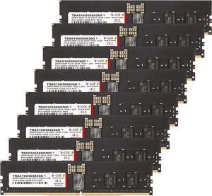 V-COLOR DDR5 128GB (16GBx8) 5600MHz CL36 2Gx8 1Rx8 OC R-DIMM (Overclocking ECC Registered DIMM) 1.25V Memory Ram for WRX90 Workstation (AMD EXPO) (TRA516G56S836O)