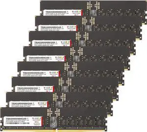 V-COLOR DDR5 384GB (48GBx8) 6800MHz CL34 3Gx8 2Rx8 OC R-DIMM (Overclocking ECC Registered DIMM) 1.25V Memory Ram for WRX90 Workstation (AMD EXPO) (TRA548G68D834O)