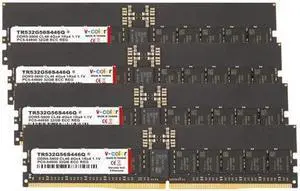 V-COLOR DDR5 128GB (32GBx4) 5600MHz CL46 4Gx4 1Rx4 ECC R-DIMM (ECC Registered DIMM) 1.1V Memory Ram for Server and Workstations with Hynix IC (TR532G56S446Q)