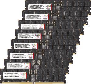 V-COLOR DDR5 512GB (64GBx8) 6000MHz CL36 4Gx4 2Rx4 OC R-DIMM (Overclocking ECC Registered DIMM) 1.25V Memory Ram for WRX90 Workstation (AMD EXPO) (TRA564G60D436O)