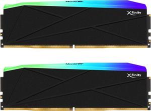 V-COLOR Manta XFinity RGB DDR5 48GB (24GBx2) 7600MHz CL36 1.4V RGB Gaming Desktop Upgrade RAM U-DIMM Memory Module SK Hynix IC - BLACK (TMXFL2476836KWK)