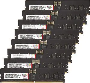 V-COLOR DDR5 192GB (24GBx8) 4800MHz CL40 3Gx8 1Rx8 ECC R-DIMM (ECC Registered DIMM) 1.1V Memory Ram for Server and Workstations with Hynix IC (TR524G48S840O)