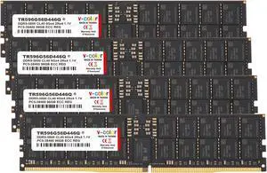 V-COLOR DDR5 384GB (96GBx4) 5600MHz CL46 2Rx4 ECC R-DIMM (ECC Registered DIMM) 1.1V Memory Ram for Server and Workstations with SK Hynix IC (TR596G56D446Q) DDR5 5600 (PC5 44800)