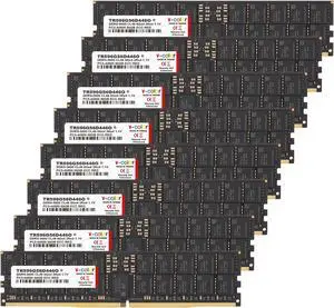 V-COLOR DDR5 768GB (96GBx8) 5600MHz CL46 6Gx4 2Rx4 ECC R-DIMM (ECC Registered DIMM) 1.1V Memory Ram for Server and Workstations with Hynix IC (TR596G56D446O) 768GB (8 x 96GB) DDR5 5600 (PC5 44800)