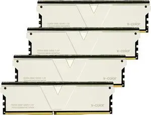 V-COLOR Skywalker Plus DDR4 3600(PC4 28800) 128GB (4x32GB) CL18 Desktop Memory for Workstation (HEDT), Ultra-Low Timing, 288-Pin, TO432G36D818CSPSK