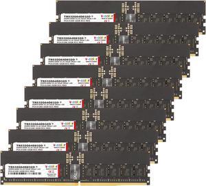 V-COLOR DDR5 256GB (32GBx8) 6400MHz CL32 Overclocking R-DIMM 2Gx8 2Rx8 1.4V ECC Registered DIMM Memory for W790 Workstation (Intel XMP) (TR532G64D832O)