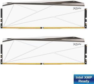 V-COLOR Manta XFinity RGB DDR5 48GB (24GBx2) 8600MHz CL40 1.45V RGB Gaming Desktop Upgrade RAM CUDIMM Memory Module SK Hynix IC - White / Silver (TMXFCL2486840WSK)