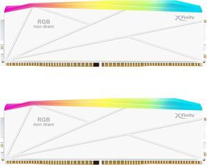 V-COLOR Manta XFinity DDR5 RGB Filler Solution - 2X Modules - 0GB RAM - Intel/AMD Compatible - White
