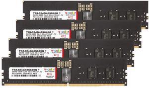 V-COLOR DDR5 96GB (24GBx4) 4800MHz CL40 3Gx8 1Rx8 JEDEC R-DIMM (Overclocking ECC Registered DIMM) 1.1V Memory Ram for TRX50 Workstation (AMD EXPO) (TRA524G48S840Q) V-COLOR DDR5 96GB (24GBx4) 4800MHz CL40 3Gx8 1Rx8 JEDEC R-DIMM (Overclocking ECC Registered DIMM) 1.1V Memory Ram for TRX50 Workstation (AMD EXPO) (TRA524G48S840Q)