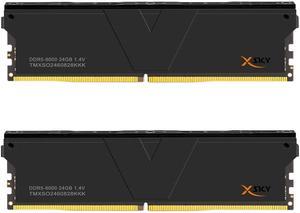 V-COLOR Manta XSky DDR5 48GB (2x24GB) 6000MHz CL28 1.4V Desktop Upgrade Memory Module, Ultra Low Timing,Dual profile for AMD & Intel TMXSO2460828KKK