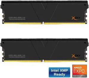 V-COLOR Manta XSky DDR5 96GB (2x48GB) 5800MHz CL28 1.4V Desktop Upgrade Memory Module, Ultra Low Timing,Dual profile for AMD & Intel TMXSO4858828KKK