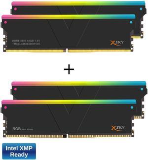 V-COLOR DDR5 SCC 2+2 KIT Manta XSky 96GB (2x48GB) 5600MHz CL28 1.4V Gaming Desktop Upgrade Memory Module, Ultra Low Timing, compatible for Intel XMP TMXSL4856828KW-DK