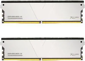 V-Color DDR5 96GB (48GBx2) 6000MHz CL30 2Rx8 OC ECC UNBUFFERED DIMM 1.4V (Overclocking ECC UDIMM) Memory Ram for Server (TE548G60D830SKK)