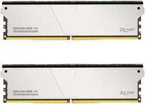 V-Color DDR5 96GB (48GBx2) 6400MHz CL32 2Rx8 OC ECC UNBUFFERED DIMM 1.4V (Overclocking ECC UDIMM) Memory Ram for Server (TE548G64D832SKK)