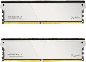 V-Color DDR5 48GB (24GBx2) 6800MHz CL34 1Rx8 OC ECC UNBUFFERED DIMM 1.4V (Overclocking ECC UDIMM) Memory Ram for Server (TE524G68S834SKK)