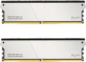 V-Color DDR5 32GB (16GBx2) 7000MHz CL34 1Rx8 OC ECC UNBUFFERED DIMM 1.4V (Overclocking ECC UDIMM) Memory Ram for Server (TE516G70S834SKK)