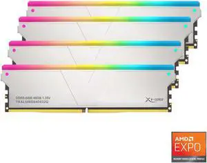 V-Color DDR5 192GB (48GBx4) 6400MHz CL32 2Rx8 OC R-DIMM RGB(Overclocking ECC Registered RGB DIMM) 1.35V Memory Ram for TRX50/WRX90 Workstation (AMD EXPO) (TRAL548G64D832Q)