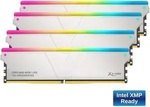 V-Color DDR5 192GB (48GBx4) 5600MHz CL36 2Rx8 OC R-DIMM RGB(Overclocking ECC Registered RGB DIMM) 1.25V Memory Ram for W790 Workstation (Intel XMP) (TRL548G56D836Q)