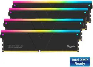 V-Color DDR5 96GB (24GBx4) 5600MHz CL36 1Rx8 OC R-DIMM RGB(Overclocking ECC Registered RGB DIMM) 1.25V Memory Ram for W790 Workstation (Intel XMP) (TRL524G56S836Q)