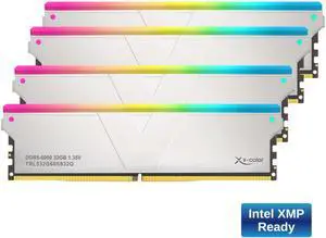 V-Color DDR5 128GB (32GBx4) 6000MHz CL32 2Rx8 OC R-DIMM RGB(Overclocking ECC Registered RGB DIMM) 1.35V Memory Ram for W790 Workstation (Intel XMP) (TRL532G60D832Q)