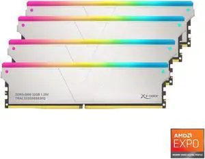 V-Color DDR5 128GB (32GBx4) 5600MHz CL36 2Rx8 OC R-DIMM RGB(Overclocking ECC Registered RGB DIMM) 1.25V Memory Ram for TRX50/WRX90 Workstation (AMD EXPO) (TRAL532G56D836Q)