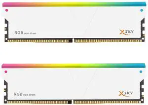 V-COLOR Manta XSky DDR5 RGB Filler Solution - 2X Modules - 0GB RAM - Intel/AMD Compatible - White