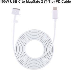 USB C Type C to Magsafe 2 T-Tip Adapter PD Cable for Apple Macbook Pro 13inch 15inch 17inch Retina MacBook Air 11inch 13inch Pro A1436 A1466 A1465 MD223 A1435 A1502 A1398 A1424