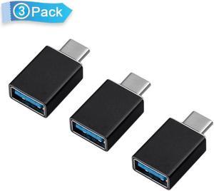 3-Pack USB C to USB A 3.1 Adapter (Female), Type-C Adapter with Data Transfer Speed of Up to 10Gbps, Compatible with MacBook Pro, MacBook Air, Samsung Galaxy Note 8, Galaxy S8 S8+ S9, and More