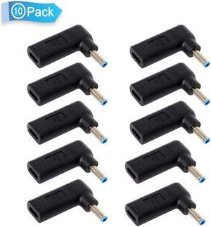 10-Pack USB C Type C Female to 4.5mm 3.0mm Laptop Adapter Tip Converter for HP Laptops