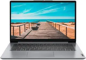 Lenovo Ideapad 1i 14.0" HD Laptop Intel N6000 4GB 128GB 1Year Microsoft 365  Windows 11 Home in S Mode Cloud Grey