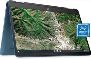HP 14" HD Touchscreen Celeron N4020 4GB 64GB Intel UHD Graphics 600 ChromeOS Forest Teal Certified Refurbished