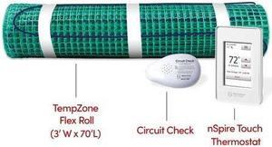 WarmlyYours Electric Floor Heating Kit for an Extra-Large Bathroom