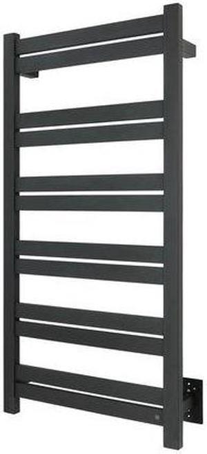 Grande 12 Towel Warmer - Black, Hardwired, 12 Bars