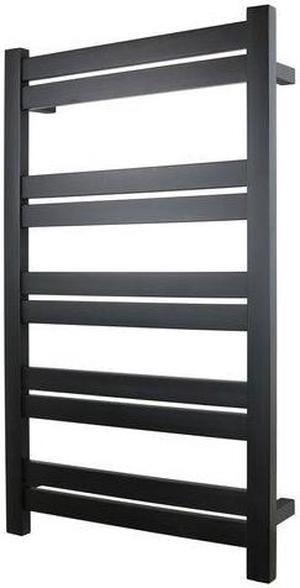 Grande 10 Towel Warmer, Black, Hardwired, 10 Bars Refurbished
