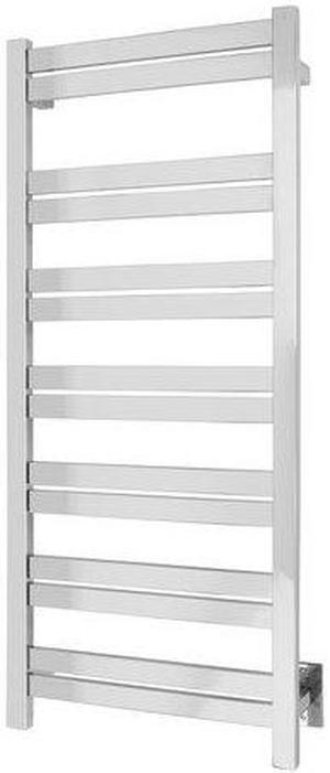 Milan 14 Towel Warmer, Polished, Hardwired, 14 Bars Refurbished