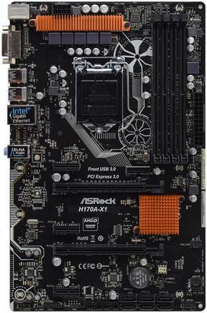 ASRock H170A-X1 LGA1151 Intel H170 DDR4 ATX Motherboard supports 6/7 generation CPU